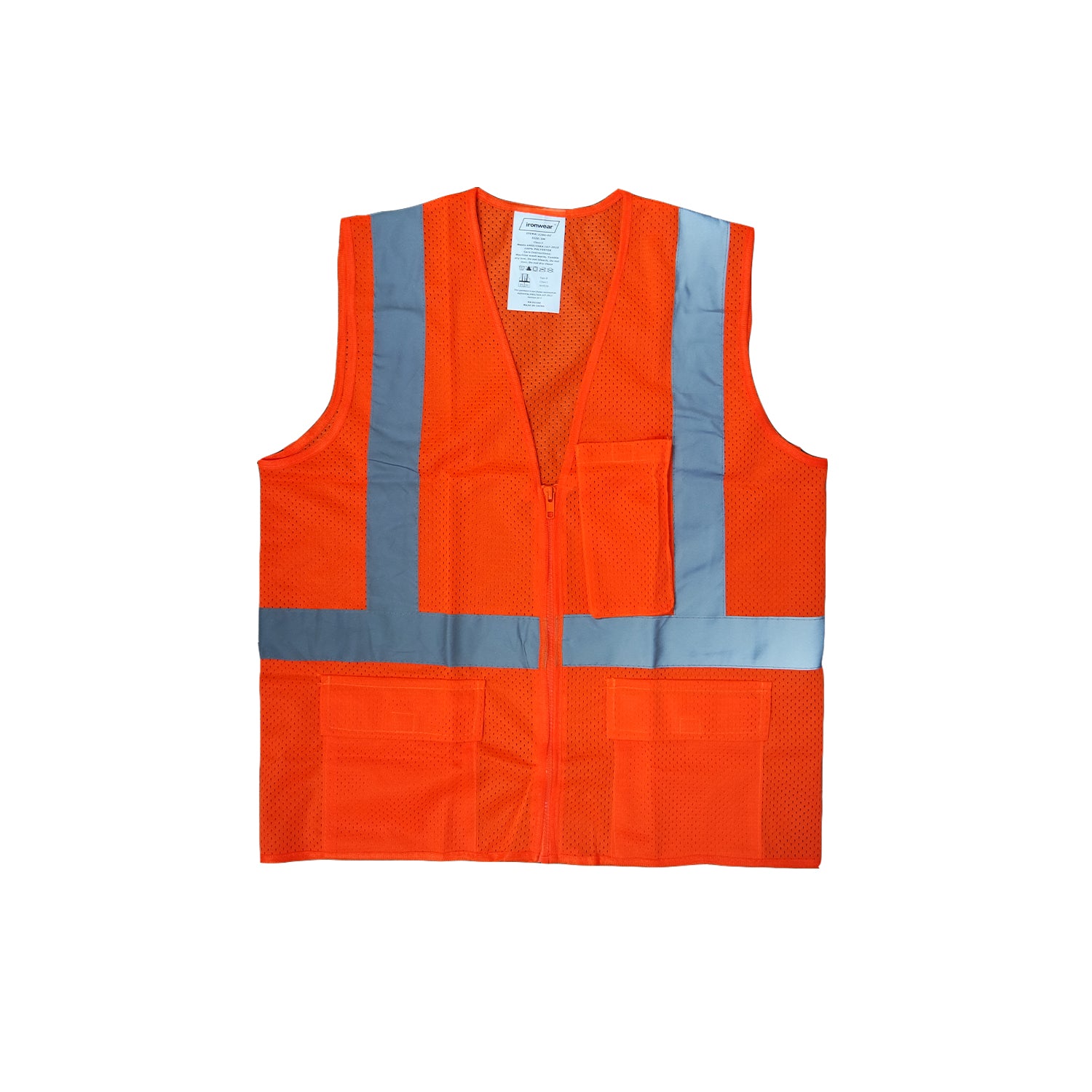 Ironwear Vest Orange 1284Z -Safety- eGPS Solutions Inc.