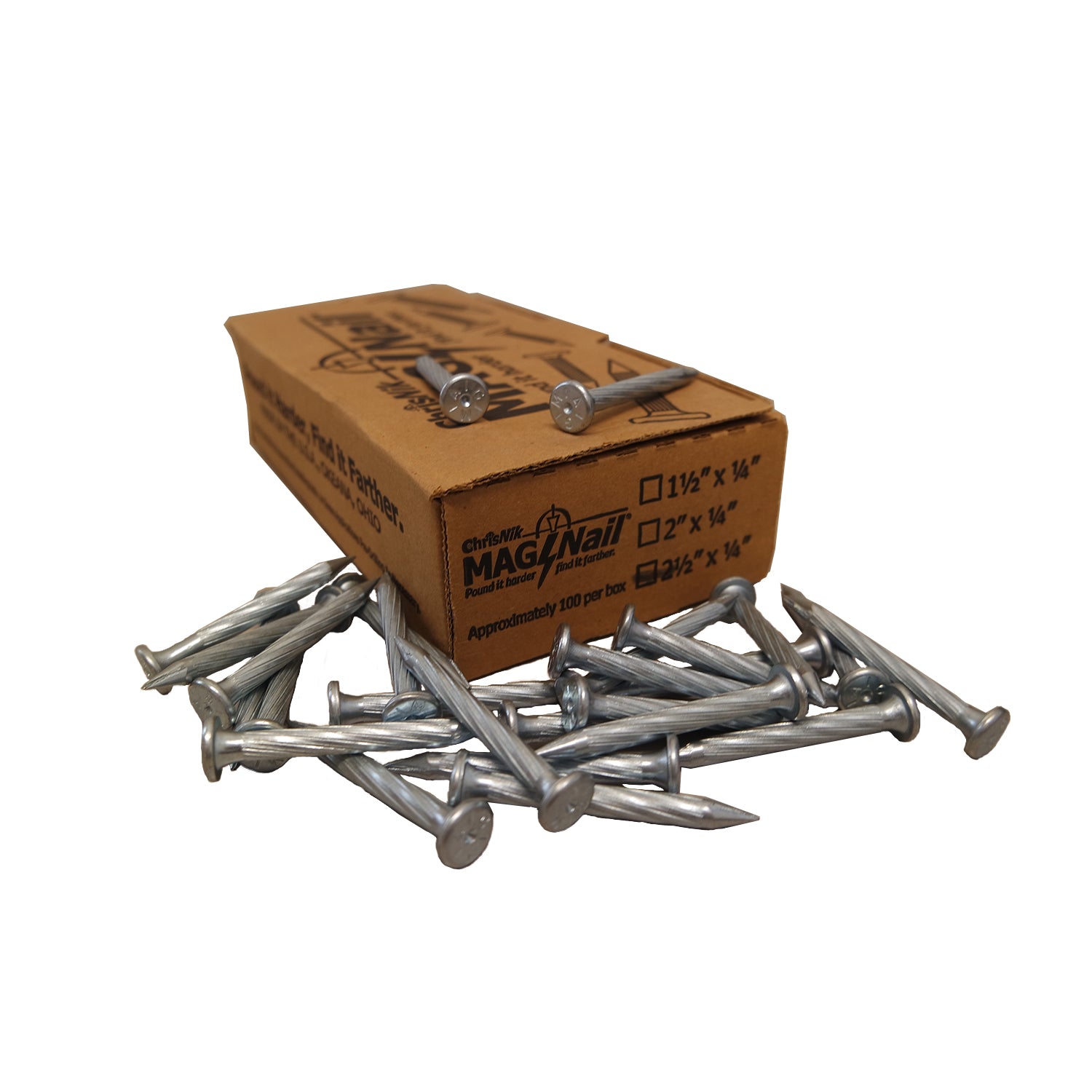 ChrisNik Mag Nails (100/Box) -Nails & Tacks- eGPS Solutions Inc.