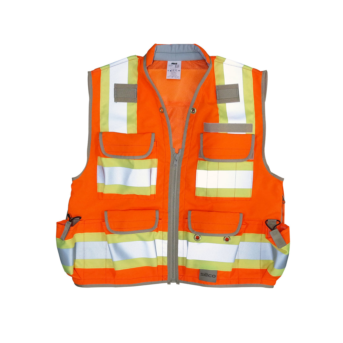 SECO Surveyor Safety Vest, ANSI Class 2 - Orange -Safety- eGPS Solutions Inc.