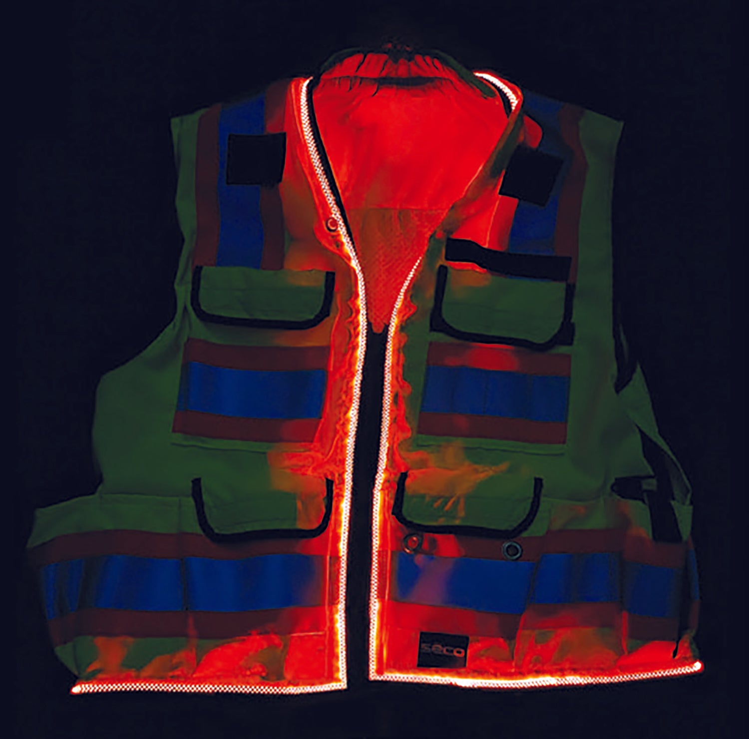 SECO LED Lighted Vest -Safety- eGPS Solutions Inc.