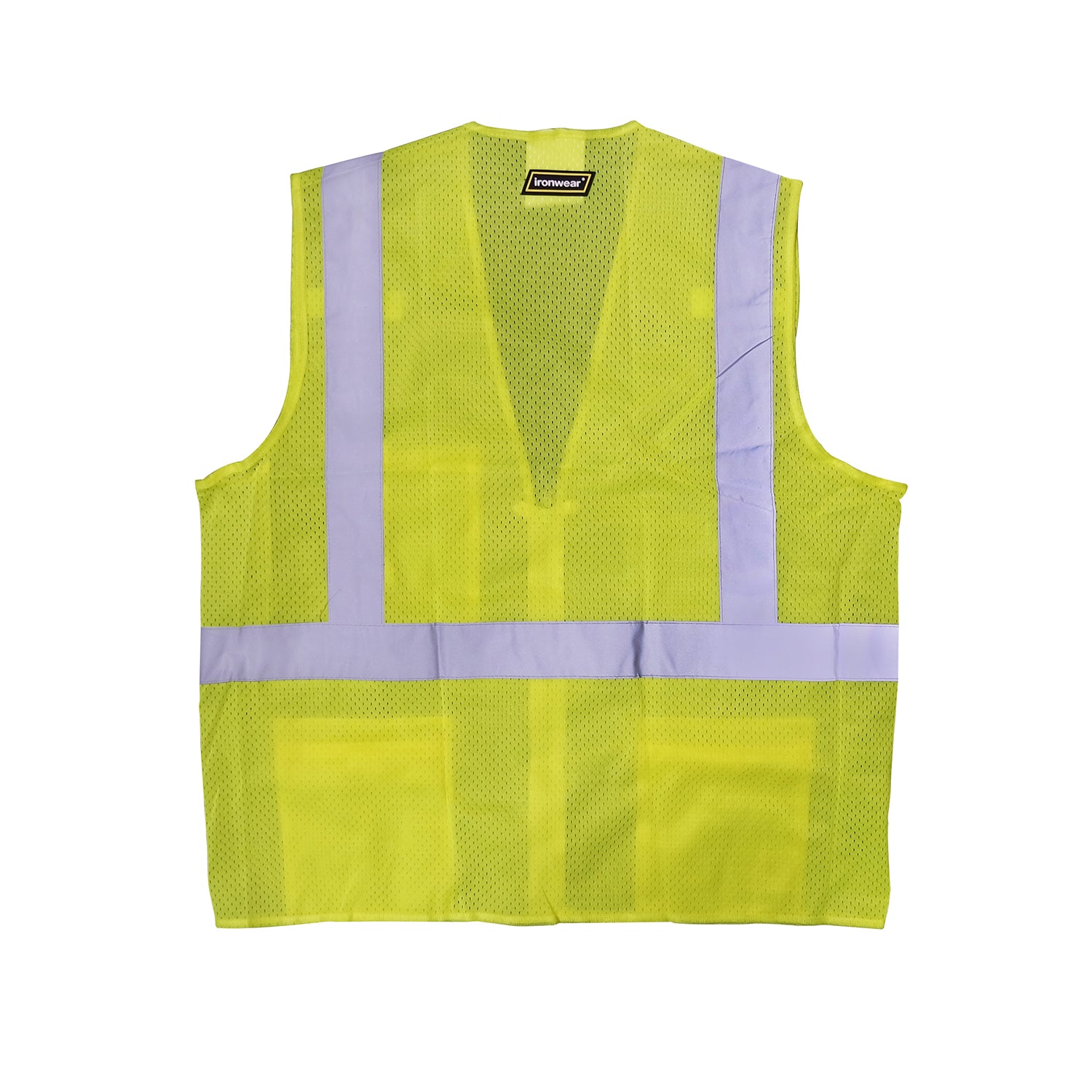 Ironwear Safety Vest, ANSI Class 2 - Lime Mesh, Silver Stripe -Safety- eGPS Solutions Inc.