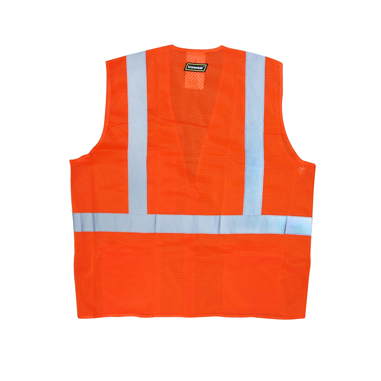 Ironwear Safety Vest, ANSI Class 2 - Orange Mesh, Silver Stripe -Safety- eGPS Solutions Inc.