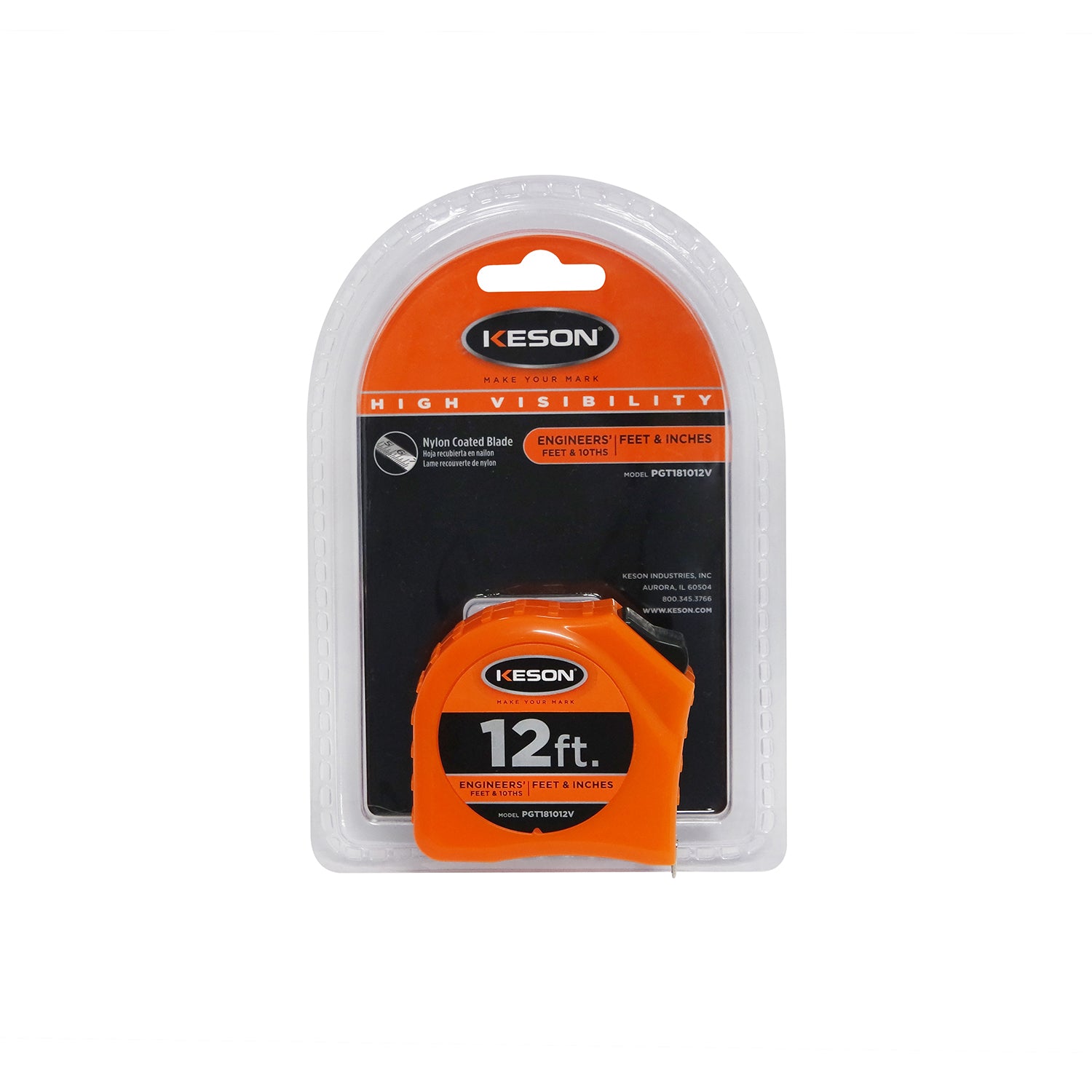 Keson High Visibility Tape Measure -Measurement Tools- eGPS Solutions Inc.