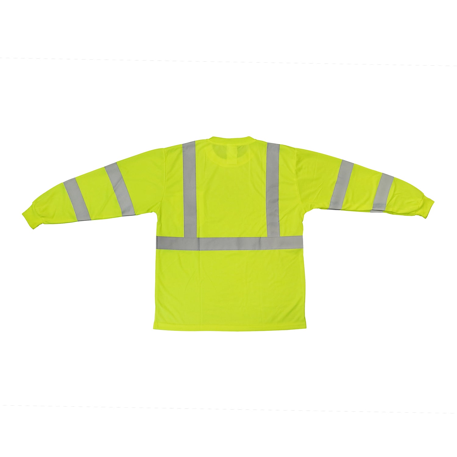 TrueCrest Hi-Vis Safety Long Sleeve T-Shirt - Lime -Safety- eGPS Solutions Inc.