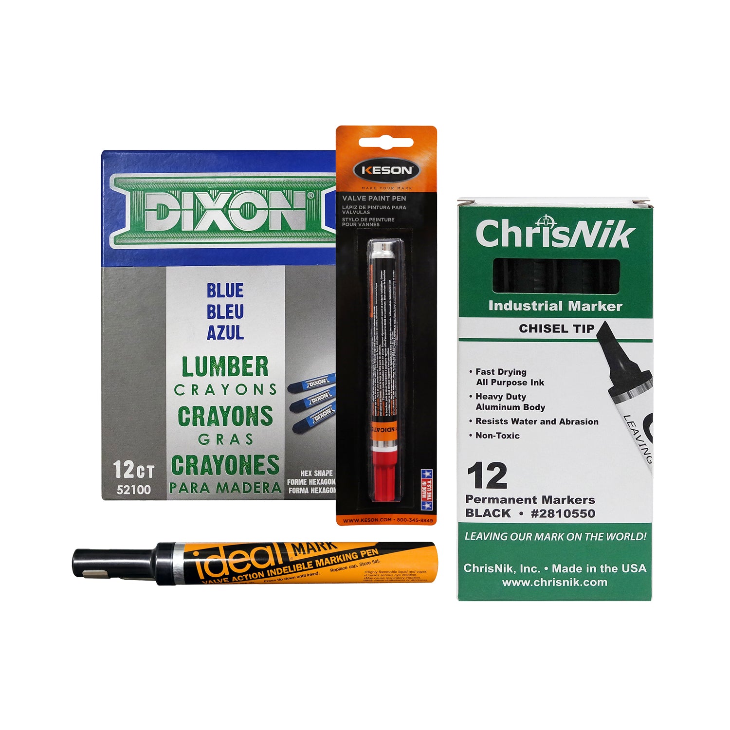 field marking supplies, markers, crayons