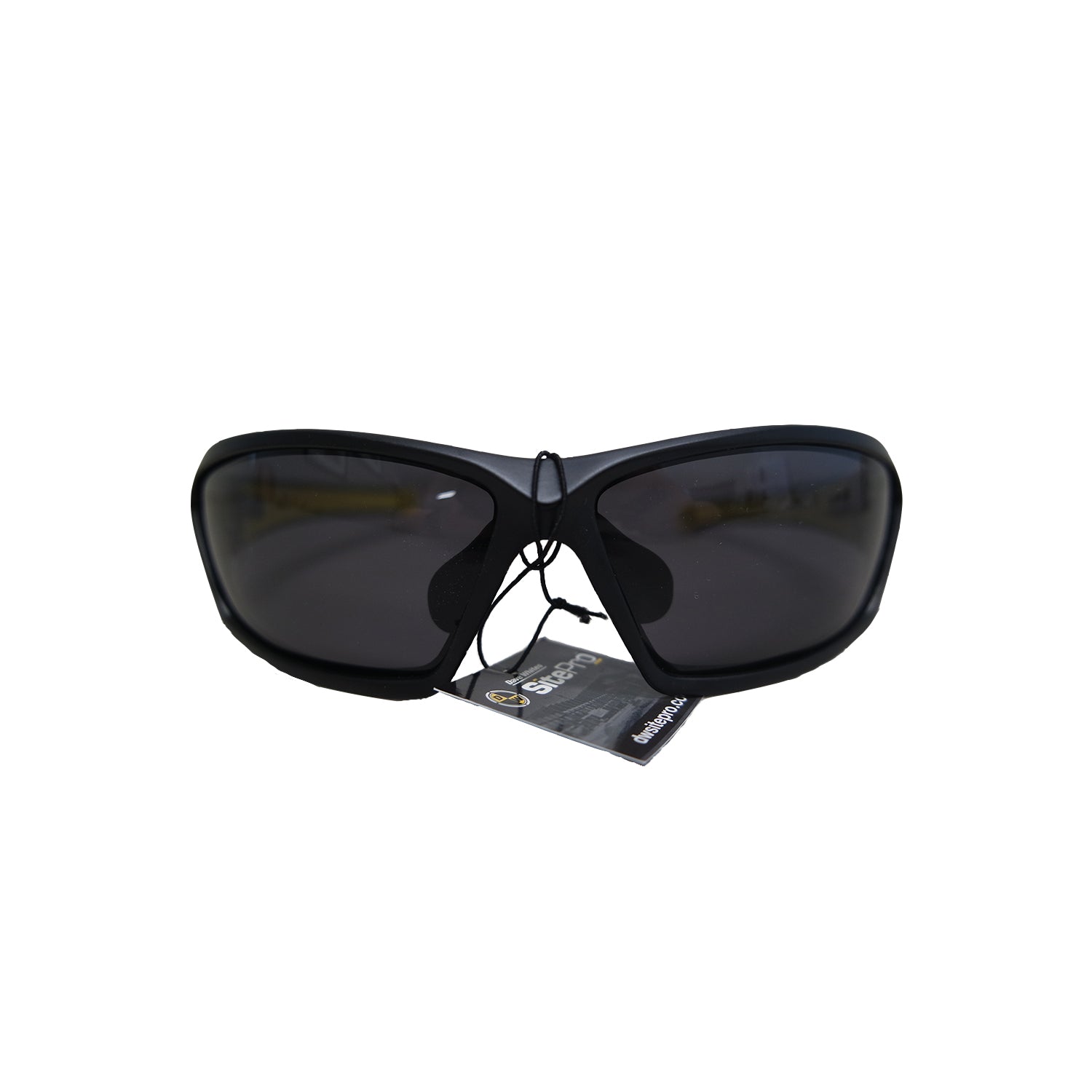 SitePro Safety Glasses, Polarized, Black frame with yellow accents -Safety- eGPS Solutions Inc.