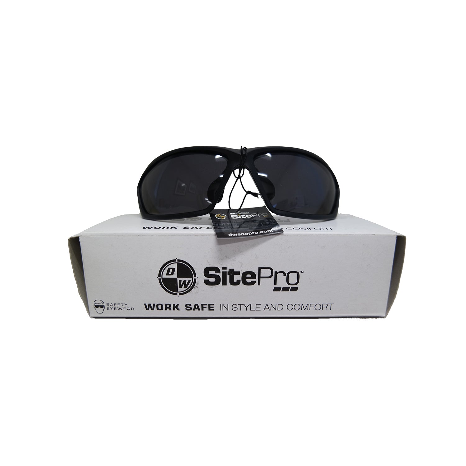 SitePro Safety Glasses, Polarized, Black frame with yellow accents -Safety- eGPS Solutions Inc.