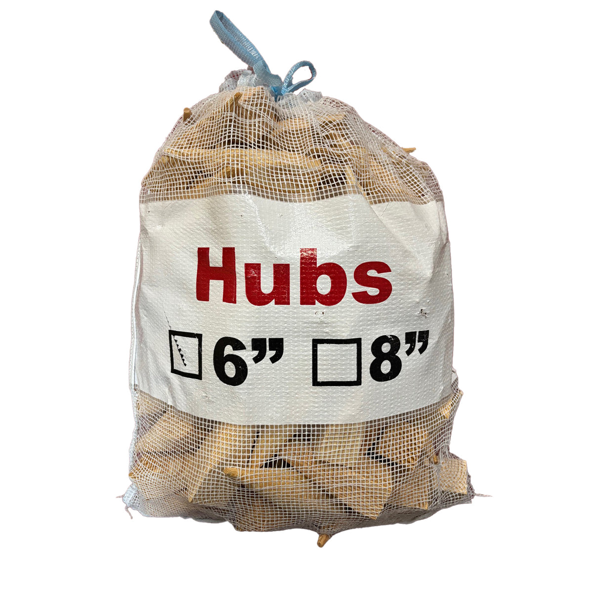 Wood Hubs Pine 6" and 8" -Wood Stakes and Hubs- eGPS Solutions Inc.