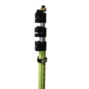 FLO Yellow- Sitepro 15.ft twist lock prism pole10ths, metric -- eGPS Solutions Inc.