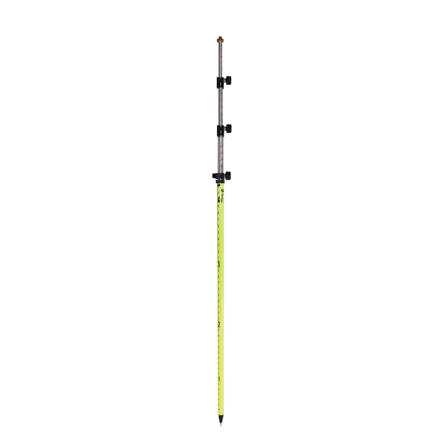 FLO Yellow- Sitepro 15.ft twist lock prism pole10ths, metric -- eGPS Solutions Inc.