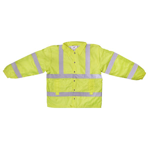 3A Safety Groups Rainwear Safety Jacket - Lime -Safety- eGPS Solutions Inc.