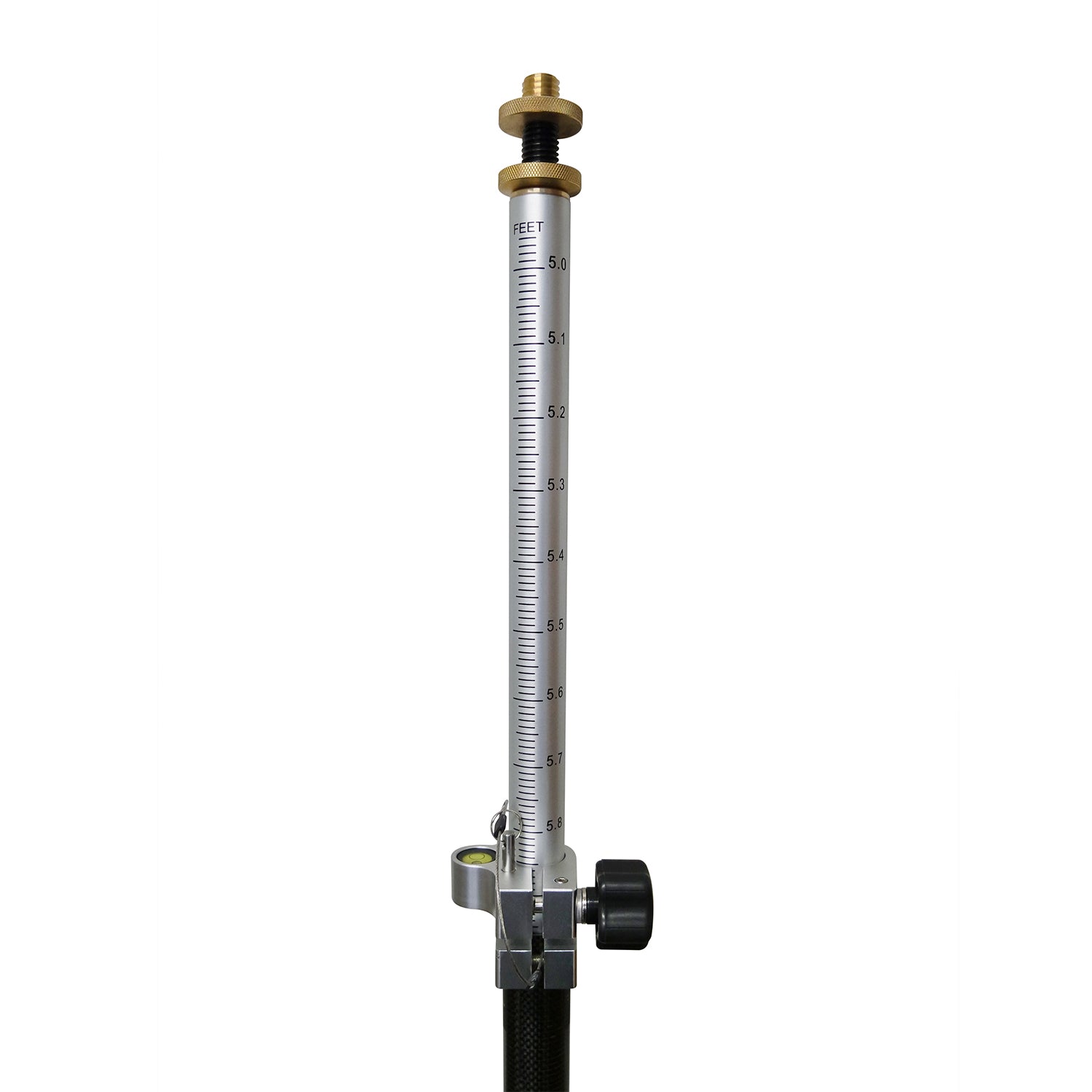 8 ft Aluminum and Carbon Fiber Prism Pole w/ Dual Graduations and Adapter -Rods, Poles & Accessories- eGPS Solutions Inc.