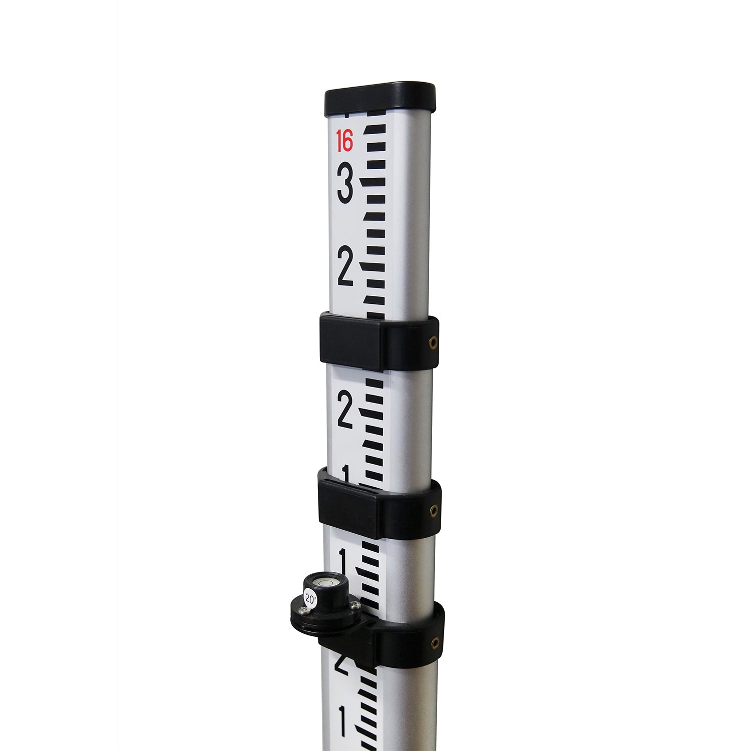 GeoMax 16.4 ft Dual Face Telescopic Level Pole (Ft, 10ths, 100ths) -Rods, Poles & Accessories- eGPS Solutions Inc.