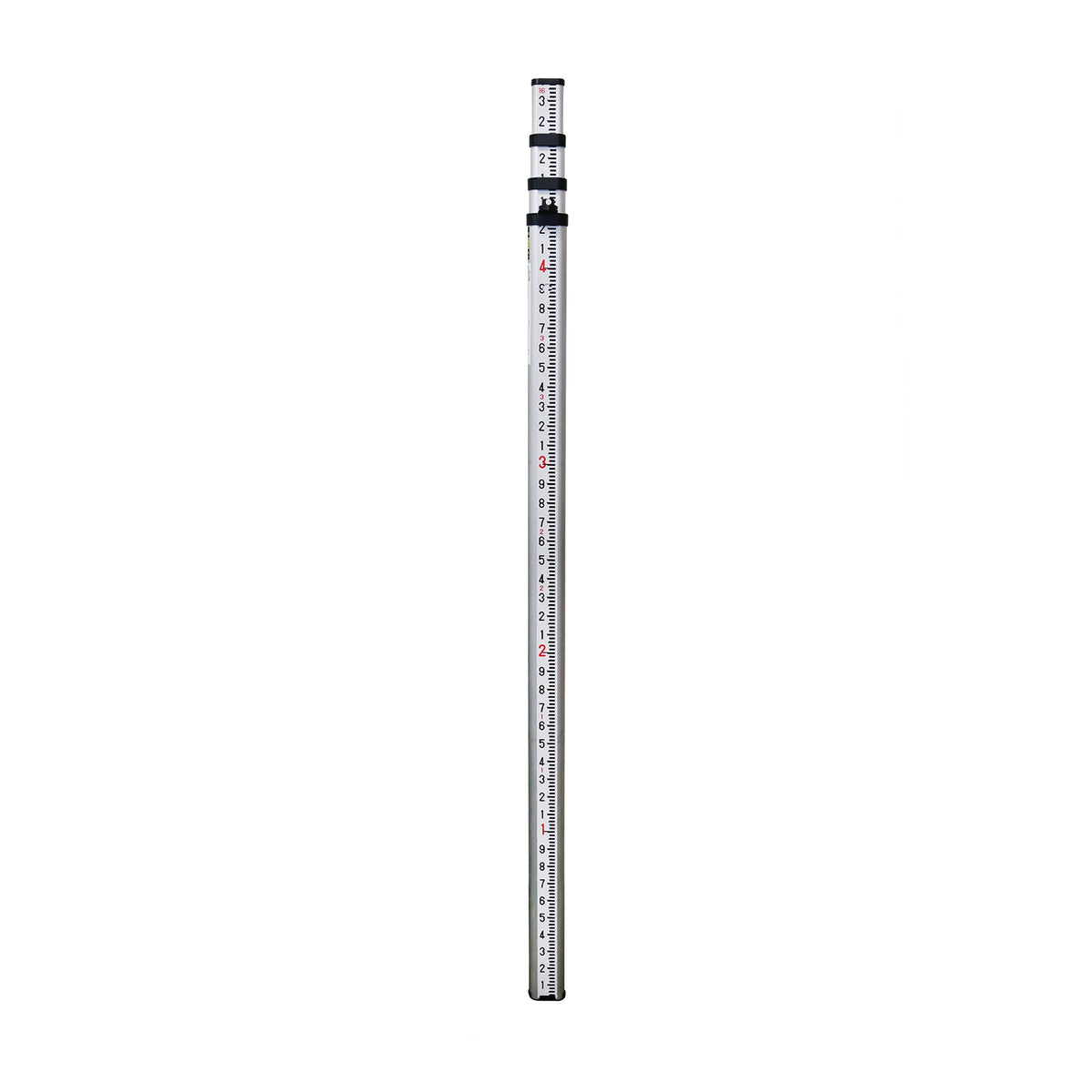 GeoMax 16.4 ft Dual Face AluminumTelescopic Level Pole (Ft, 10ths, 100ths) -Rods, Poles & Accessories- eGPS Solutions Inc.