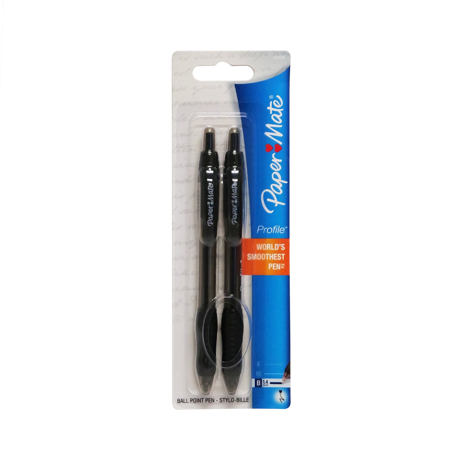 Paper Mate Black Profile Retractable Ballpoint Pens (2 Count) -Drafting Accessories- eGPS Solutions Inc.
