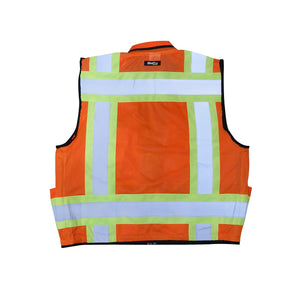 SitePro Premium Surveyor Safety Vest, Class 2 - Orange -Safety- eGPS Solutions Inc.