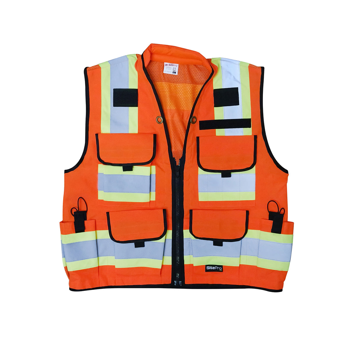 SitePro Premium Surveyor Safety Vest, Class 2 - Orange -Safety- eGPS Solutions Inc.