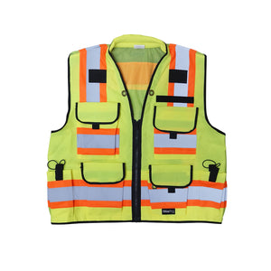 SitePro Premium Surveyor Safety Vest, Class 2 - Lime -Safety- eGPS Solutions Inc.