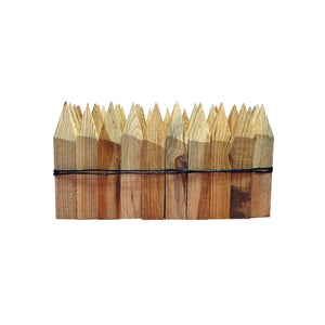 Wood Hubs - Pitch Pine 6" Bundle of 50 -Wood Stakes and Hubs- eGPS Solutions Inc.