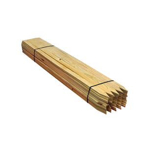Wood Lathes - Pitch Pine (Bundle of 50) -Wood Stakes and Hubs- eGPS Solutions Inc.